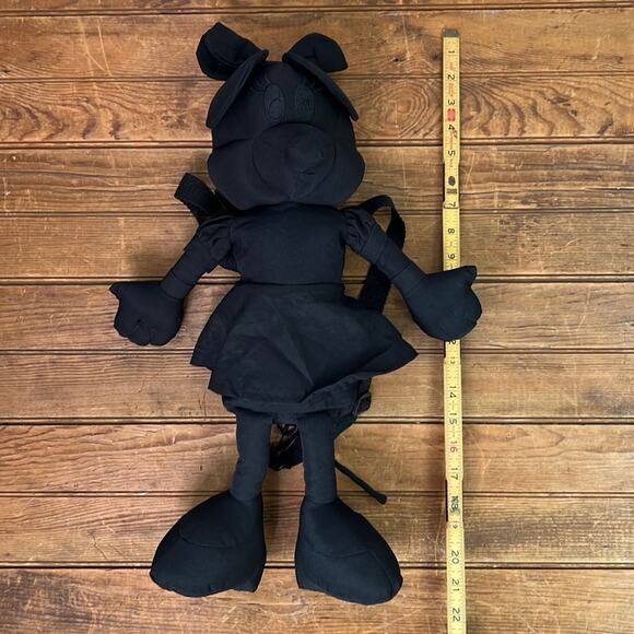 Zara Disney Ambush Minnie Mouse black cotton backpack limited edition New NWT - Picture 2 of 6